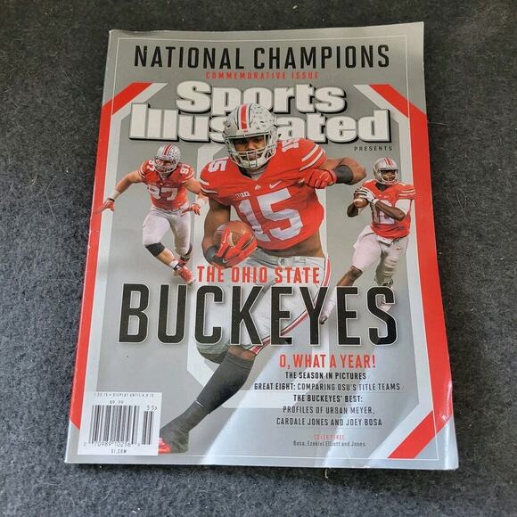 EUC Sports Illustrated Ohio State BUCKEYES Nat Champs 2015 Commemorative Issue - Picture 1 of 4